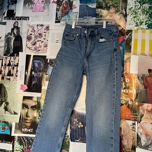 Sky high straight jeans